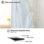 2-панельные кухонные плотные шторы с эффектом льна, 52 x 36 дюймов PiccoCasa, бежевый - фото 2