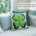 HighonHi Наволочка 4leaf Clover Green с рисунком в горошек - фото 8