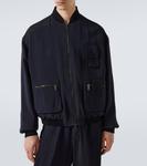 Бомбер из твила Giorgio Armani, Navy - фото 3