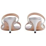 Шлепанцы женские серебряные Gucci - фото 4