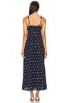 Длинное платье Valory Beach Riot, navy polka dot - фото 3