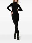 TWINSET трикотажное платье с вырезом, черный - фото