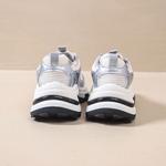 Дышащие утолщенные кроссовки на платформе для увеличения роста Low Top Komanic, серебро - фото 7