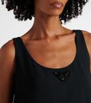 Мини-платье с декором Prada, Nero - фото 4