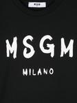 MSGM Kids футболка с логотипом, черный - фото 3