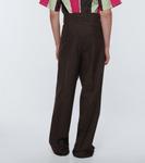 Шерстяные брюки Checked Prada, Ebano - фото 4