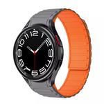 IBOANN Часы Strap Samsung Compatibility Silicone Material 226mm, Gray Orange - фото