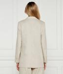 Льняная куртка Loose fit Michael Kors, экрю - фото 3