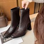 Черные женские ботильоны Luji, коричневый - фото 10