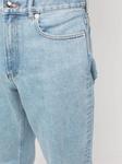 A.P.C. прямые джинсы с эффектом потертости, синий - фото 5