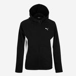 PUMA Детская куртка с капюшоном - черно-белая - фото