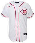 Nike Youth Cincinnati Reds Tyler Stephenson #37 White Home Cool Base Джерси - фото 2