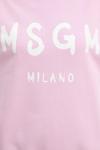 Хлопковая толстовка MSGM, розовый - фото 5