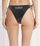 Плавки женский Karl Lagerfeld с люрексом на завязках, черный - фото 4