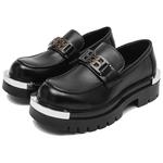 WEISHIBANGWEI Лоферы мужские черные - фото