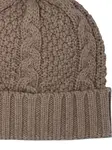 Шапка косой вязки RAKKI, коричневый - фото 3