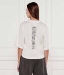 Футболка суэц Loose fit Pinko, белый - фото 3