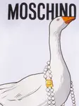 Футболка с принтом Moschino, белый - фото 3