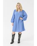 Платье-рубашка KAFFE CURVE Lunda, светло-голубой - фото 3