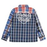 Рубашка Human Made Crazy Check Long-Sleeve Shirt, Blue - фото 2