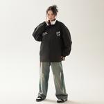 Куртки и пальто осенние унисекс CSKS, темно-синие (с сумкой через плечо) - фото 3