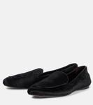 Лоферы Monroe из телячьей шерсти Khaite, черный - фото 4