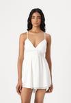 Комбинезон BARE CHANNELED DROP WAIST ROMPER Hollister Co., белый - фото