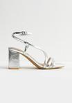Сандалии BLOCK HEEL MULTI STRAP New Look, серебристый - фото 6