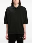 Palm Angels рубашка поло с логотипом, черный - фото 3