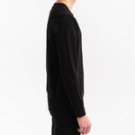 Толстовка men's solid color round neck long sleeves black Stone Island, черный - фото 4