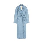 Пальто Dries Van Noten Loose Fit Rugby Denim Coat Light Blue, синий - фото