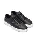 Кеды мужские Gant Джори кожаные с логотипом бренда, черный - фото 3