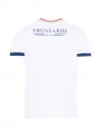 Поло из хлопка в полоску TRUSSARDI JUNIOR, белый - фото 2