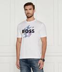 Футболка мужская Boss с логотипом бренда, белый - фото 3