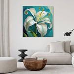 Картина арт-принт KUNSTLOFT Graceful Lily 1, синий - фото 2