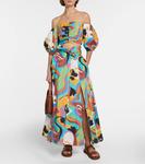 Принтованный кроп-топ с открытыми плечами Etro - фото 2