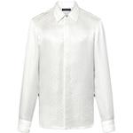 Рубашка Mini Monogram Silk Evening Shirt LOUIS VUITTON, белый - фото