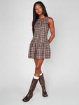 Мини-Платье Meester Show Me Your Mumu, saddle plaid - фото
