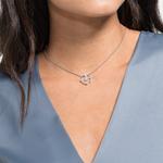 Swarovski Женское белое ожерелье North - фото 5