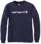 Лонгслив Carhartt EMEA Workwear Signature Graphic Core Logo Longsleeve, синий - фото
