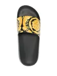 Резиновые шлепанцы Barocco VERSACE, черный - фото 4