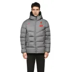 Пуховик мужской серый Nike, серый - фото 5