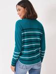 Джемпер Harmony Rosie Stripe Wool Rich Crew Clothing, Airforce Blue - фото 2