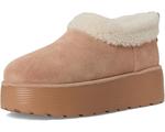Женские клоги Stuart Weitzman Socharming Shearling Flatform, New Camel/Cream - фото 7
