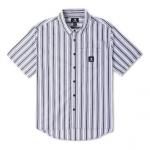 Рубашка striped short sleeve button down 'blue' Converse, синий - фото