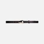 Ремень Black Suede Studio Bean Leather Belt, черный - фото