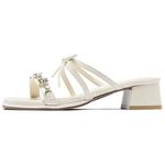 Женские сандалии Quiet Slide с шитьем AGSDON, Beige - фото