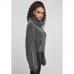 Толстовка Urban Classics Turtleneck Chenille Big, серый - фото 4