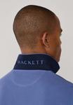 Поло Hackett London LOGO LS, Eton Blue/Blue - фото 5