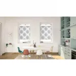 Плиссе Klemmfix, без сверления, плотное, Stripy Boho Drop - белый плотное, свободно свисающее Lichtblick Original, белый - фото 5